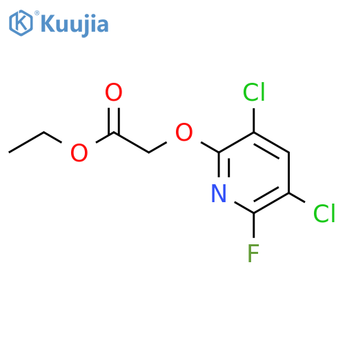 Acetic acid, [(3,5-dichloro-6-fluoro-2-pyridinyl)oxy]-, ethyl ester structure