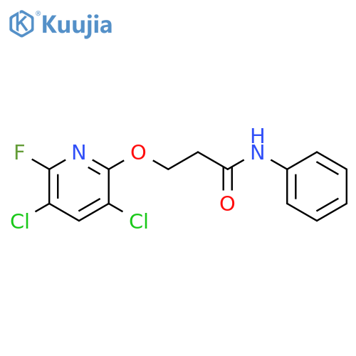 Propanamide, 3-[(3,5-dichloro-6-fluoro-2-pyridinyl)oxy]-N-phenyl- structure
