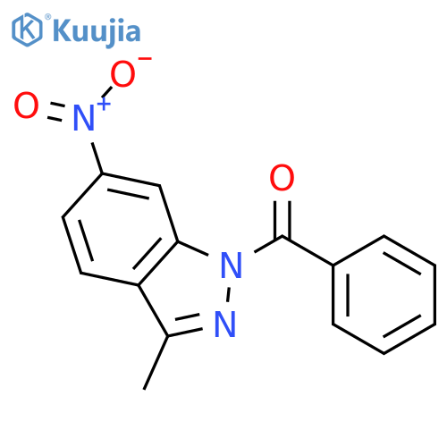 1H-Indazole, 1-benzoyl-3-methyl-6-nitro- structure