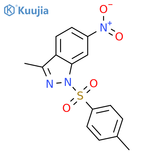 1H-Indazole, 3-methyl-1-[(4-methylphenyl)sulfonyl]-6-nitro- structure