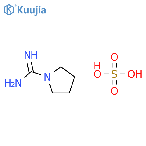 1-Pyrrolidinecarboximidamide, sulfate structure