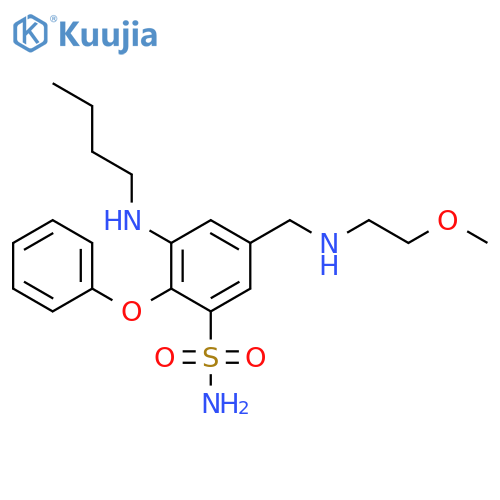 Benzenesulfonamide,3-(butylamino)-5-[[(2-methoxyethyl)amino]methyl]-2-phenoxy- structure
