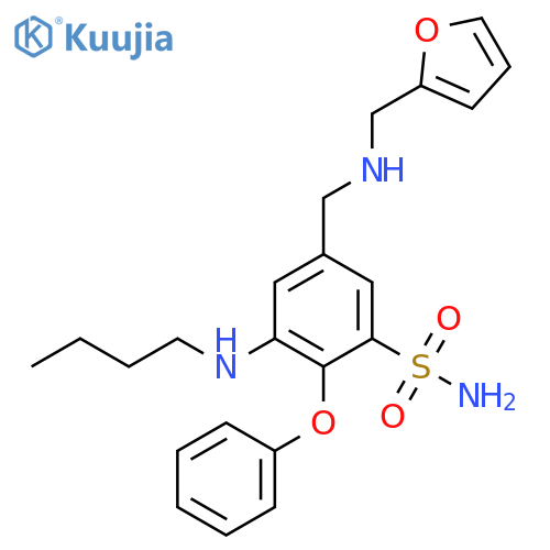 Benzenesulfonamide,3-(butylamino)-5-[[(2-furanylmethyl)amino]methyl]-2-phenoxy- structure