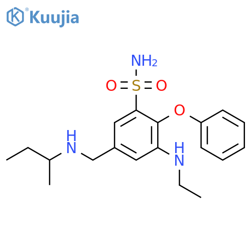Benzenesulfonamide,3-(ethylamino)-5-[[(1-methylpropyl)amino]methyl]-2-phenoxy- structure