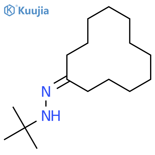 Cyclododecanone, (1,1-dimethylethyl)hydrazone structure