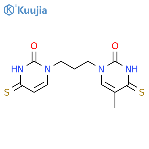 2(1H)-Pyrimidinone,1-[3-(3,4-dihydro-2-oxo-4-thioxo-1(2H)-pyrimidinyl)propyl]-3,4-dihydro-5-methyl-4-thioxo- structure
