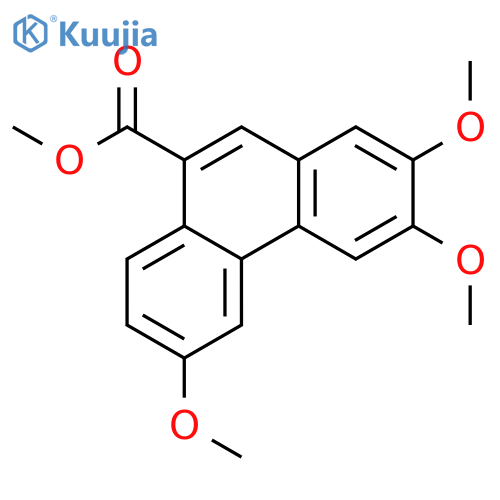 9-Phenanthrenecarboxylic acid, 2,3,6-trimethoxy-, methyl ester structure