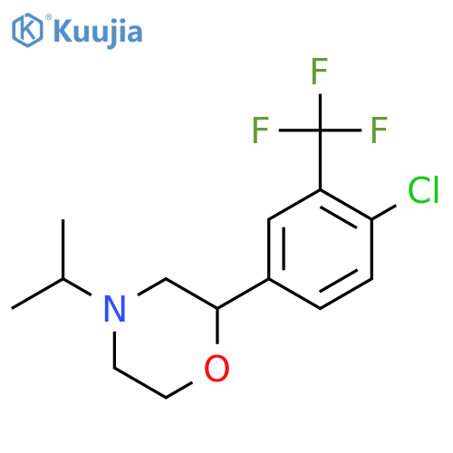 Morpholine, 2-[4-chloro-3-(trifluoromethyl)phenyl]-4-(1-methylethyl)- structure