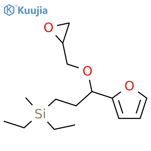 Silane, diethyl[3-(2-furanyl)-3-(oxiranylmethoxy)propyl]methyl- structure