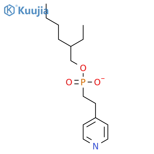 Phosphonic acid, [2-(4-pyridinyl)ethyl]-, mono(2-ethylhexyl) ester structure