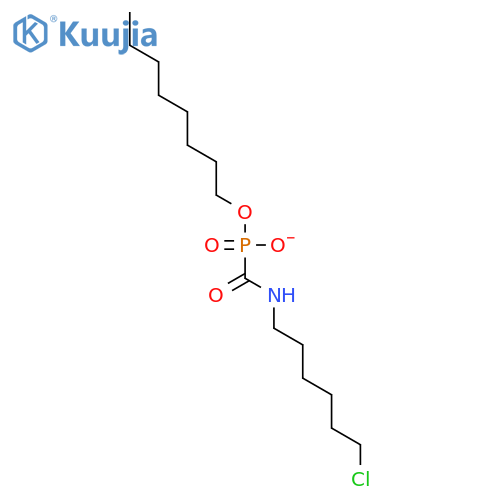 Phosphonic acid, [[(6-chlorohexyl)amino]carbonyl]-, monooctyl ester structure