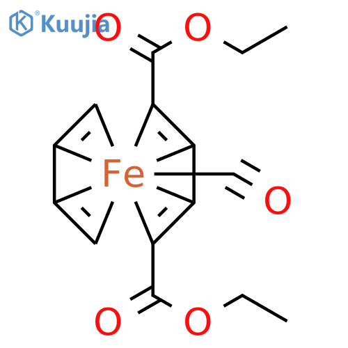 iron, (.eta.4-1,3-butadiene)carbonyl[(2,3,4,5-.eta.)-diethyl 2,4-hexadienedioate]-, stereoisomer structure