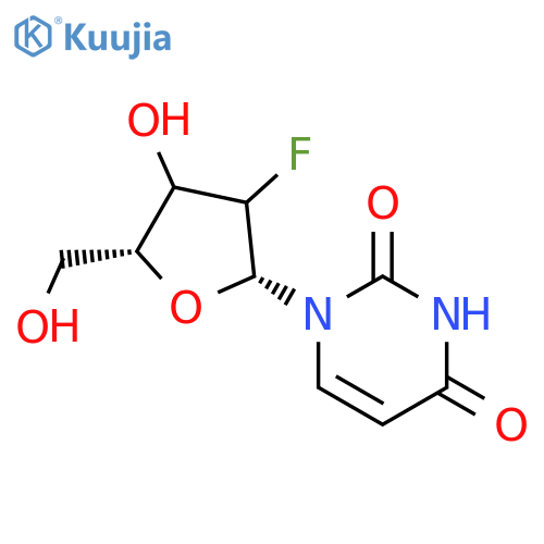 2'-Deoxy-2'-fluoro-L-uridine structure