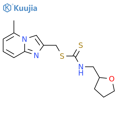 N-(oxolan-2-yl)methyl({5-methylimidazo1,2-apyridin-2-yl}methyl)sulfanylcarbothioamide structure