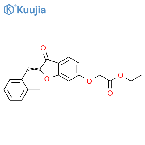 propan-2-yl 2-{(2Z)-2-(2-methylphenyl)methylidene-3-oxo-2,3-dihydro-1-benzofuran-6-yloxy}acetate structure