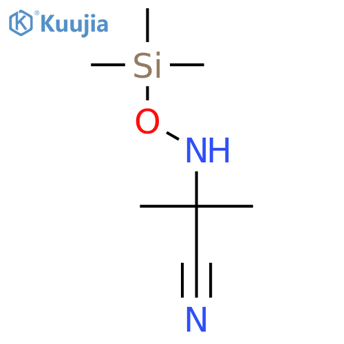 Propanenitrile, 2-methyl-2-[[(trimethylsilyl)oxy]amino]- structure