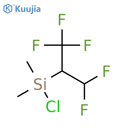Silane, chloro[1-(difluoromethyl)-2,2,2-trifluoroethyl]dimethyl- structure