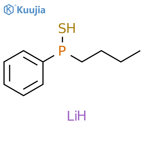 Lithium, (butylphenylphosphinothioyl)- structure