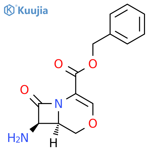 4-Oxa-1-azabicyclo[4.2.0]oct-2-ene-2-carboxylic acid, 7-amino-8-oxo-, phenylmethyl ester, (6R,7R)-rel- structure