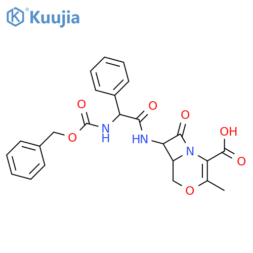 4-Oxa-1-azabicyclo[4.2.0]oct-2-ene-2-carboxylic acid,3-methyl-8-oxo-7-[[phenyl[[(phenylmethoxy)carbonyl]amino]acetyl]amino]- structure