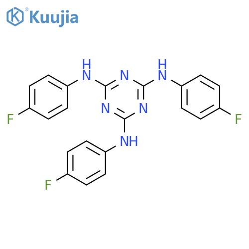 1,3,5-Triazine-2,4,6-triamine, N,N',N''-tris(4-fluorophenyl)- structure
