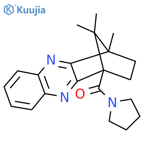 1,15,15-trimethyl-12-(pyrrolidine-1-carbonyl)-3,10-diazatetracyclo10.2.1.0^{2,11}.0^{4,9}pentadeca-2(11),3,5,7,9-pentaene structure