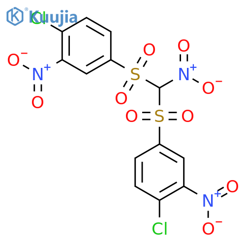 Benzene, 1,1'-[(nitromethylene)bis(sulfonyl)]bis[4-chloro-3-nitro- structure