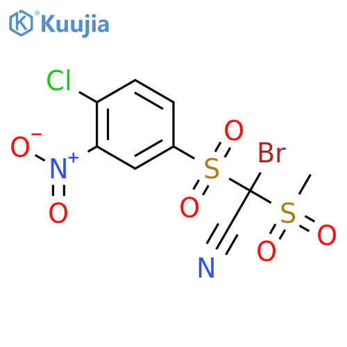 Acetonitrile, bromo[(4-chloro-3-nitrophenyl)sulfonyl](methylsulfonyl)- structure