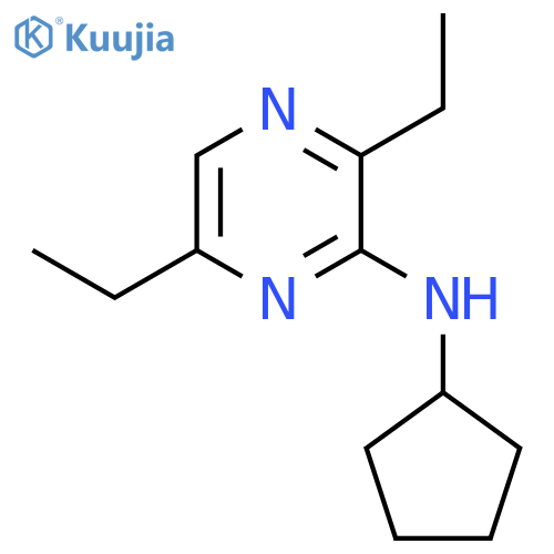 Pyrazinamine, N-cyclopentyl-3,6-diethyl- (9CI) structure