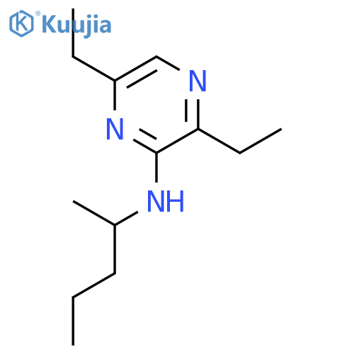 Pyrazinamine, 3,6-diethyl-N-(1-methylbutyl)- (9CI) structure