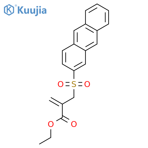 2-PROPENOIC ACID, 2-[(2-ANTHRACENYLSULFONYL)METHYL]-, ETHYL ESTER structure