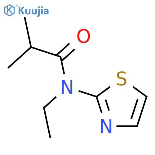 Propanamide, N-ethyl-2-methyl-N-2-thiazolyl- structure