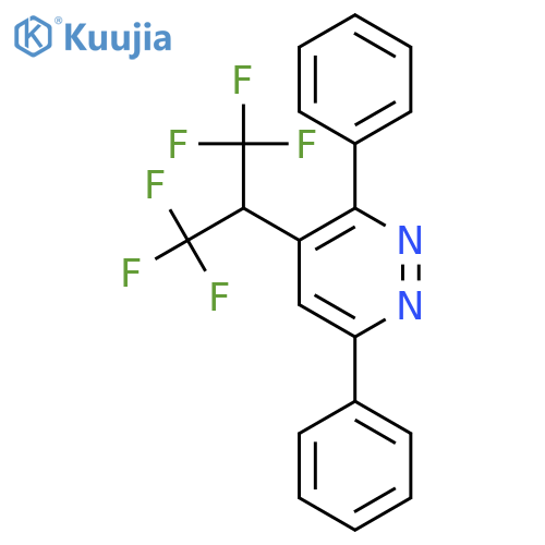Pyridazine, 3,6-diphenyl-4-[2,2,2-trifluoro-1-(trifluoromethyl)ethyl]- structure
