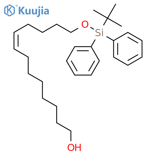 8-TRIDECEN-1-OL, 13-[[(1,1-DIMETHYLETHYL)DIPHENYLSILYL]OXY]-, (8Z)- structure