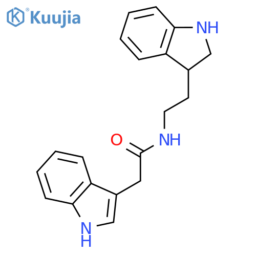 1H-INDOLE-3-ACETAMIDE, N-[2-(2,3-DIHYDRO-1H-INDOL-3-YL)ETHYL]- structure