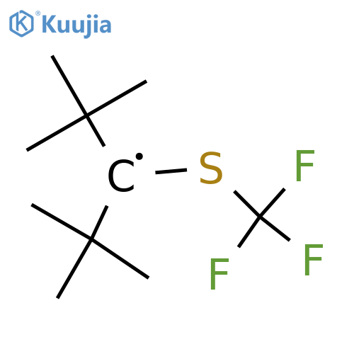 Propyl, 1-(1,1-dimethylethyl)-2,2-dimethyl-1-[(trifluoromethyl)thio]- structure