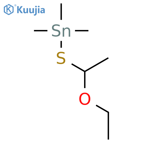 Ethyl, 1-ethoxy-1-[(trimethylstannyl)thio]- structure