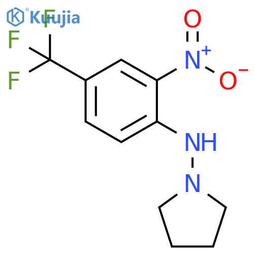 1-Pyrrolidinamine, N-[2-nitro-4-(trifluoromethyl)phenyl]- structure