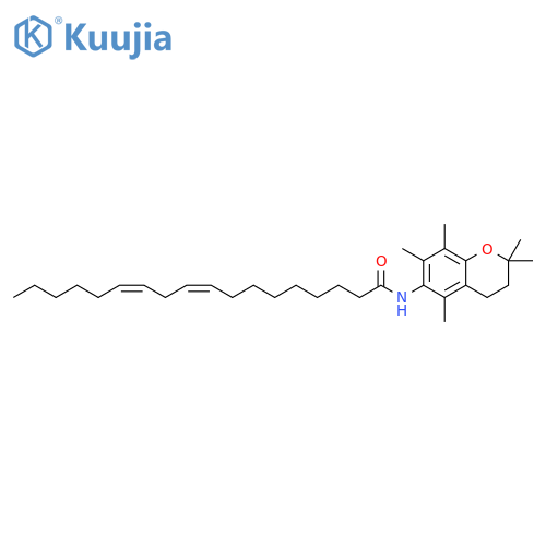 9,12-Octadecadienamide, N-(3,4-dihydro-2,2,5,7,8-pentamethyl-2H-1-benzopyran-6-yl)-, (Z,Z)- (9CI) structure