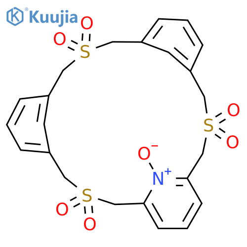 3,11,19-TRITHIA-25-AZATETRACYCLO[19.3.1.15,9.113,17]HEPTACOSA-1(25),5,7,9(27),13,15,17(26),21,23-NONAENE, 3,3,11,11,19,19,25-HEPTAOXIDE structure
