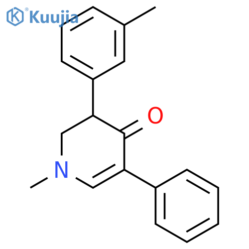 4(1H)-Pyridinone, 2,3-dihydro-1-methyl-3-(3-methylphenyl)-5-phenyl- structure