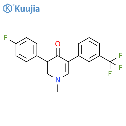 4(1H)-Pyridinone,3-(4-fluorophenyl)-2,3-dihydro-1-methyl-5-[3-(trifluoromethyl)phenyl]- structure