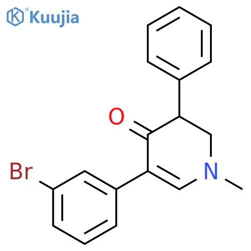 4(1H)-Pyridinone, 5-(3-bromophenyl)-2,3-dihydro-1-methyl-3-phenyl- structure