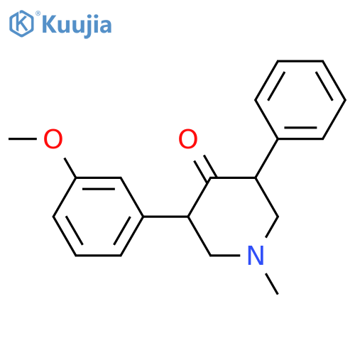4-Piperidinone, 3-(3-methoxyphenyl)-1-methyl-5-phenyl- structure