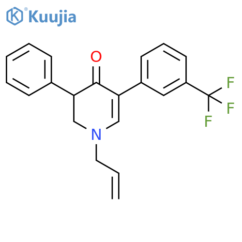 4(1H)-Pyridinone,2,3-dihydro-3-phenyl-1-(2-propenyl)-5-[3-(trifluoromethyl)phenyl]- structure