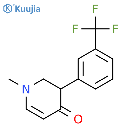 4(1H)-Pyridinone, 2,3-dihydro-1-methyl-3-[3-(trifluoromethyl)phenyl]- structure