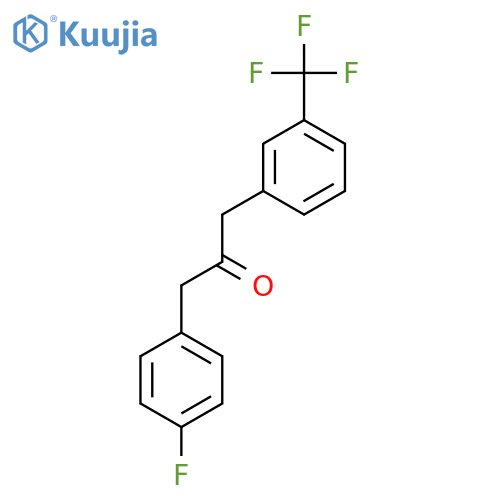 2-Propanone, 1-(4-fluorophenyl)-3-[3-(trifluoromethyl)phenyl]- structure