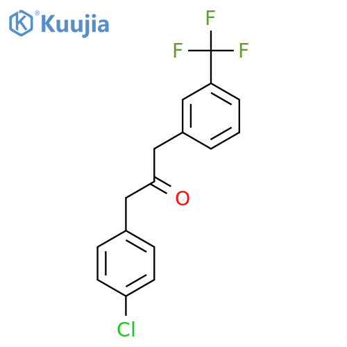 2-Propanone, 1-(4-chlorophenyl)-3-[3-(trifluoromethyl)phenyl]- structure