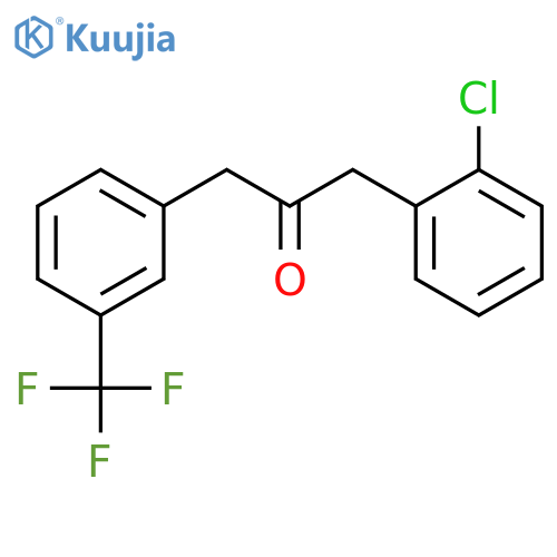 2-Propanone, 1-(2-chlorophenyl)-3-[3-(trifluoromethyl)phenyl]- structure