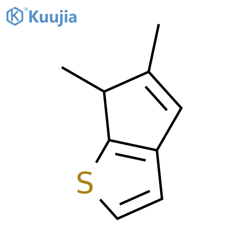 6H-Cyclopenta[b]thiophene, 5,6-dimethyl- structure